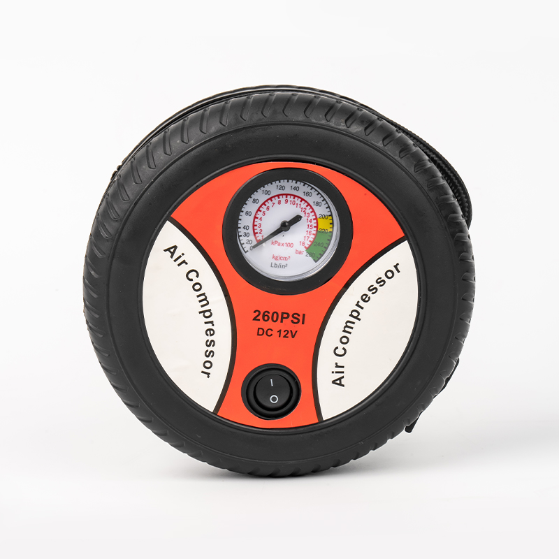 SX-213 Digitaalinen mini-levyn muotoinen ilmakompressori pyörälle, palloille ja auton renkaaseen